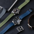 premium FKM Fluororubber Watch Strap for Tudor Ranger, Rolex Daytona, and Traditional Luxury Watches