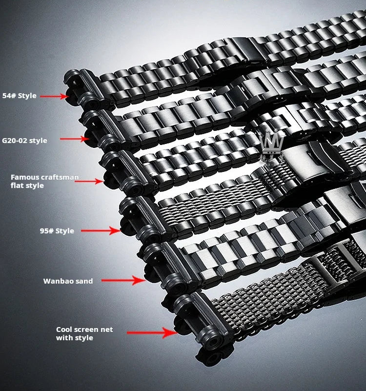 GPW-1000 Big Wrist Extended Stainless Steel Strap for Casio G-SHOCK 5410 Bracelet Adapter