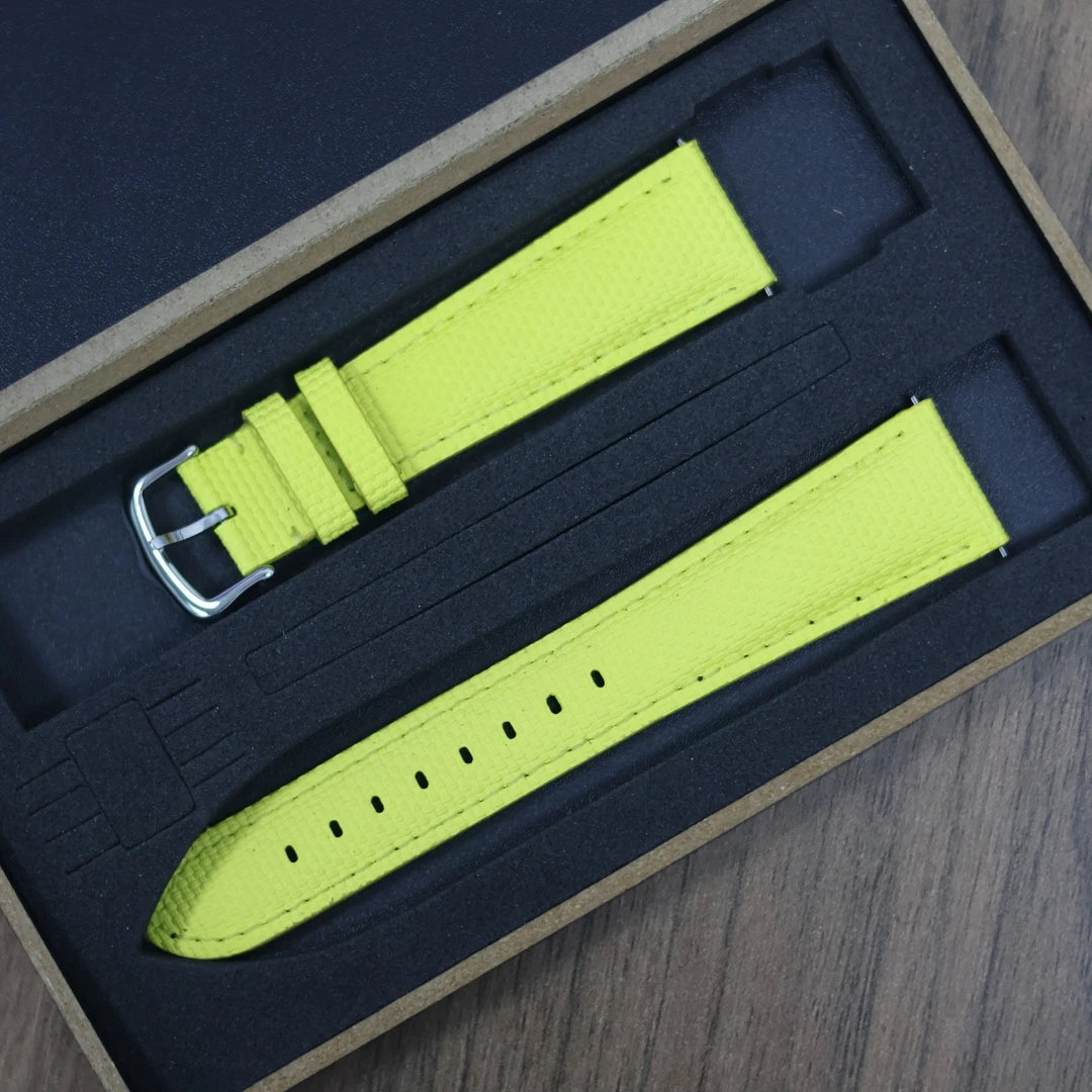 Universal Sailcloth Signature FKM Rubber Strap for Omega, Tudor, Rolex & Cartier