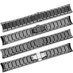 Ceramic Watch Strap for Emporio Armani AR1451 AR1452 AR1400 AR1410 24mm Matte/Bright Black Band