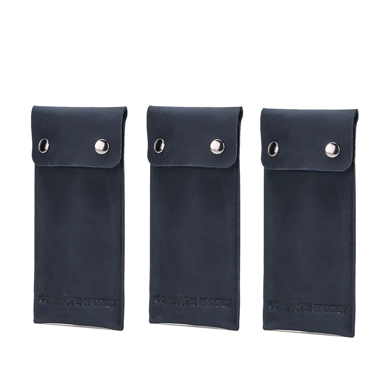 Genuine Leather Watch Pouch - Single Slot Travel Case STRAPS