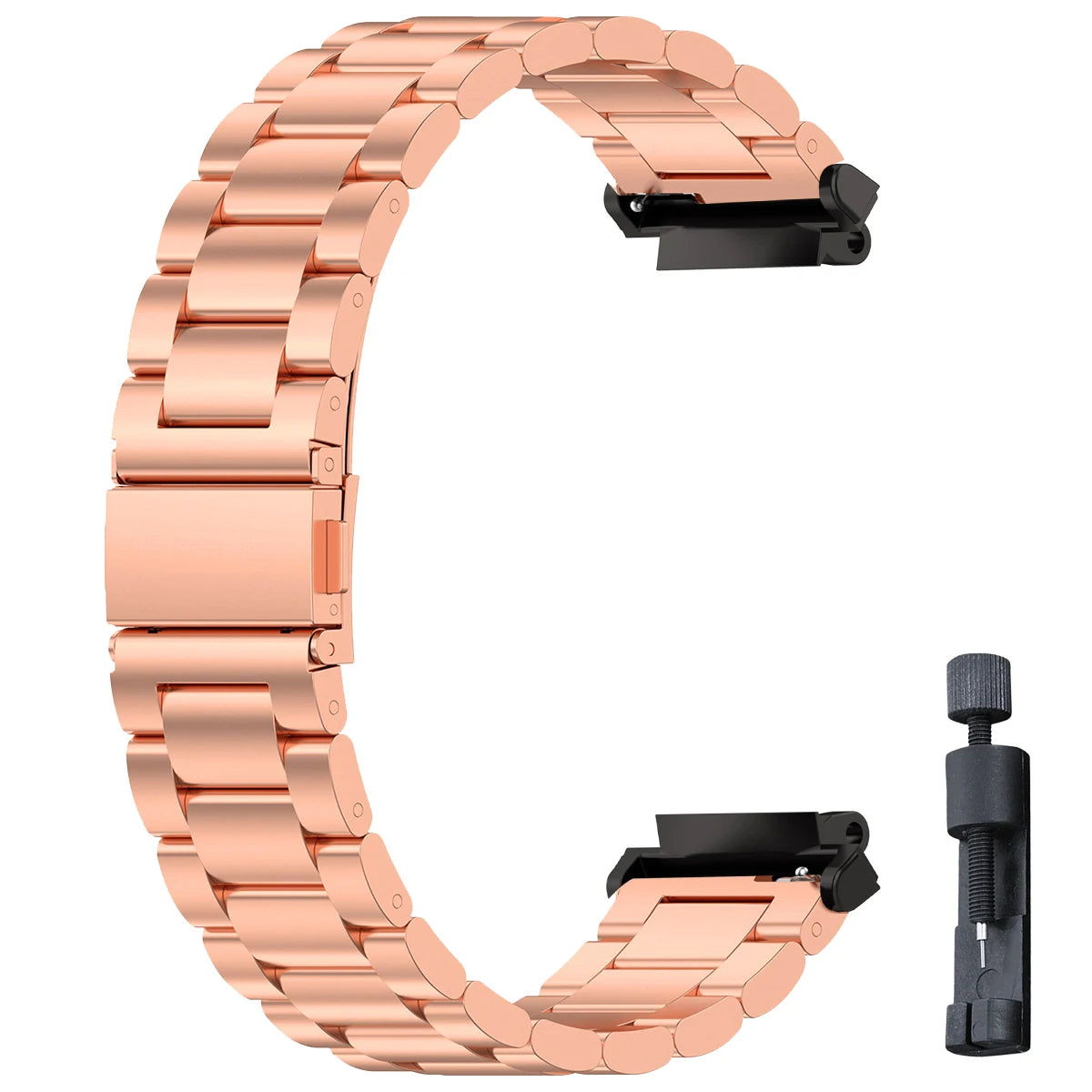 Stainless Steel Luxury Link Bracelet for Amazfit T-Rex 3, T-Rex 2, T-Rex Ultra & Pro STRAPS