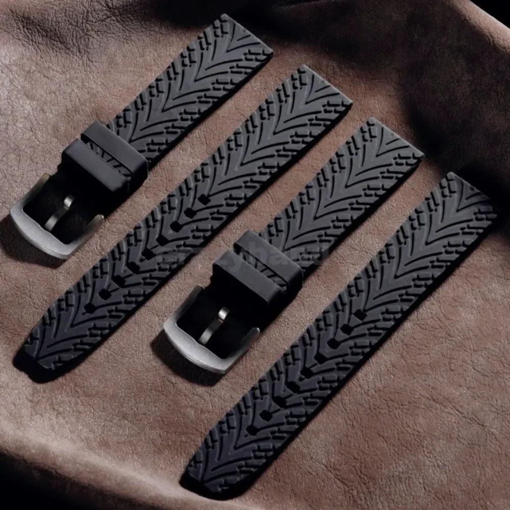 Universal Big Size Silicone Diver Strap | Seiko Rolex 18mm 20mm 22mm 24mm Models