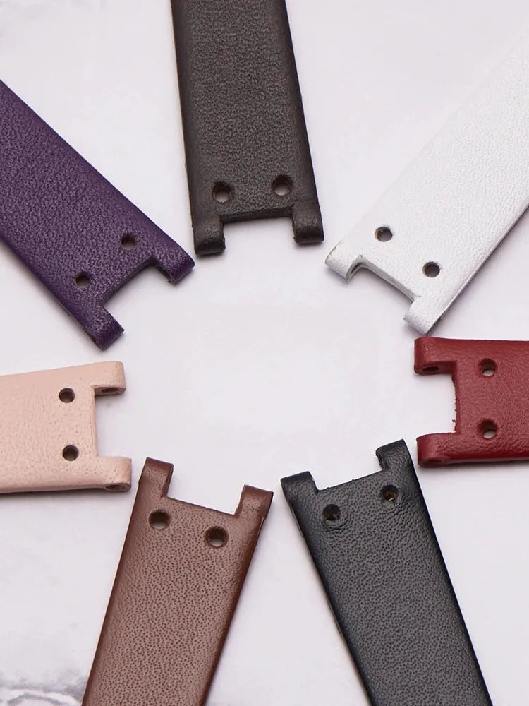 Genuine Leather Notched Strap for Timex TW2V45100 Legacy & Anne Klein AK-2156 AK-2157 12*6mm STRAPS