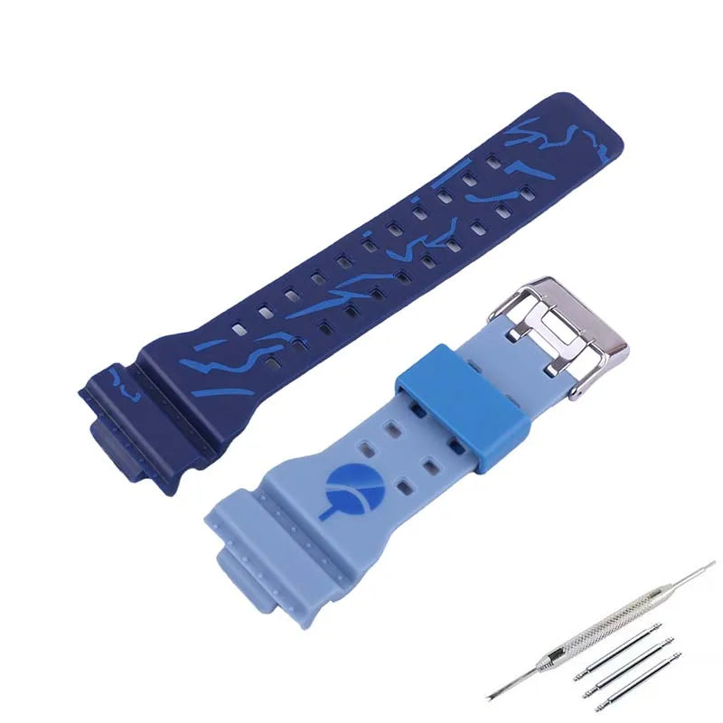 Resin Strap for CASIO G-SHOCK GD-100 GA-100 GA-110 GA-120 GA-130 GA-140 GA-150 GA-700 GA-710 GAX-100 GLS-100 GLS-8900 STRAPS