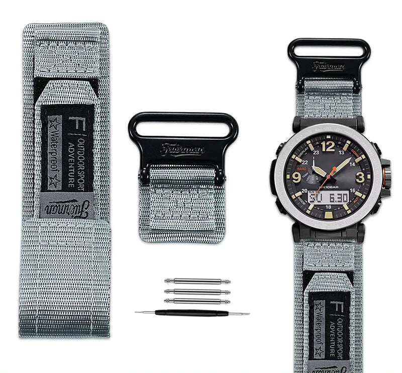 Breathable Nylon Sport Strap for Casio G-Shock GA-2000, GA-2300 & Pro Trek PRW-6600, PRG-600, PRG-650Y STRAPS