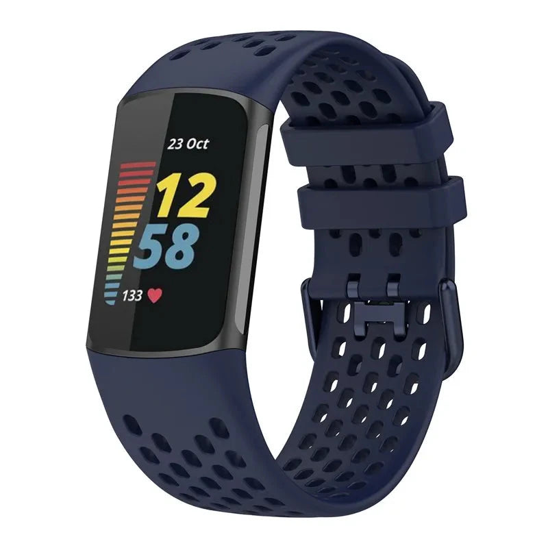 Breathable Soft Silicone Strap for Fitbit Charge 5 / 6 STRAPS