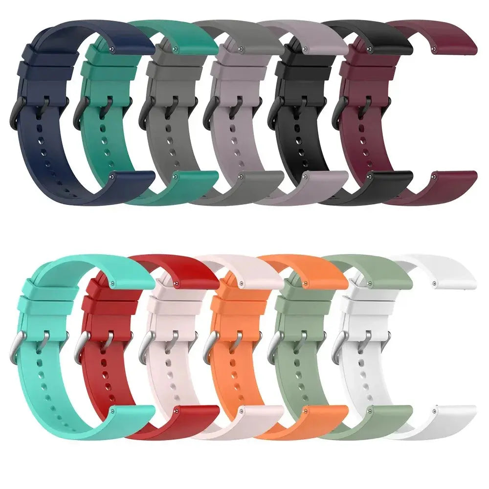 Sports Silicone 20mm & 22mm Watch Strap for Garmin Venu 3, Forerunner 265, Vivoactive 4, Venu Sq 2 - STRAPS