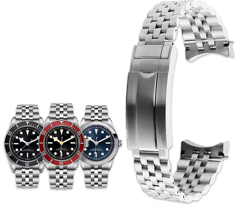 Jubilee Stainless Steel Bracelet for Tudor Black Bay Heritage Chrono M7941A 79360N 20mm 21mm 22mm STRAPS