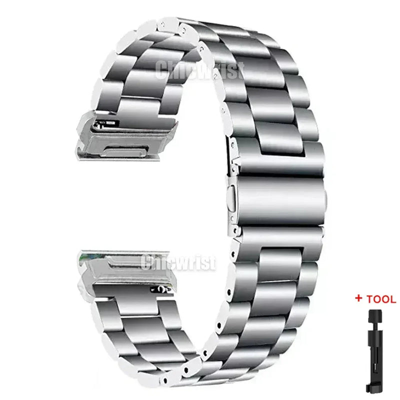 Garmin QuickFit Stainless Steel Band 22/26mm for Fenix 8 7X 6X 5X Plus Watch Strap Bracelet STRAPS