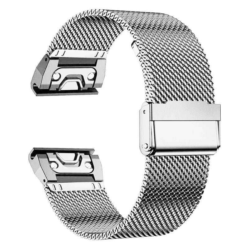 Elite QuickFit Stainless Steel Bands for Garmin Fenix, Forerunner & More STRAPS