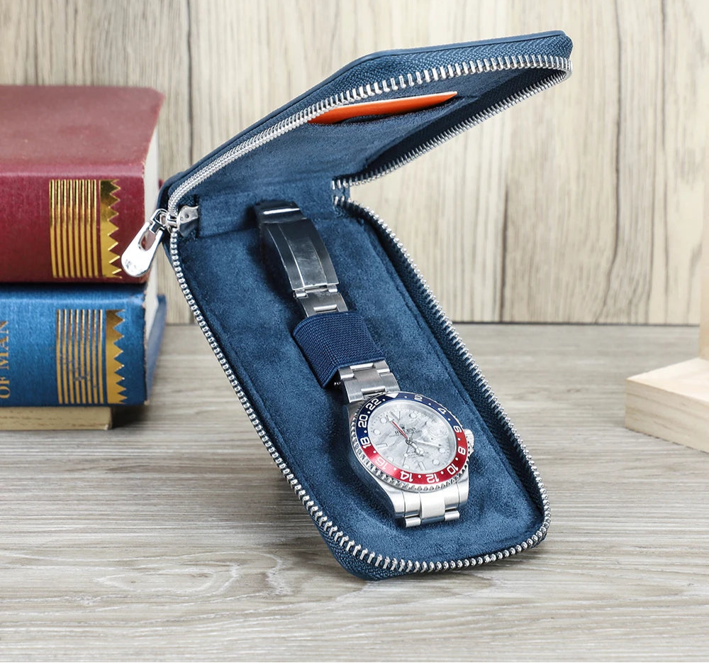 High-Quality Leather Single Watch Box STRAPS