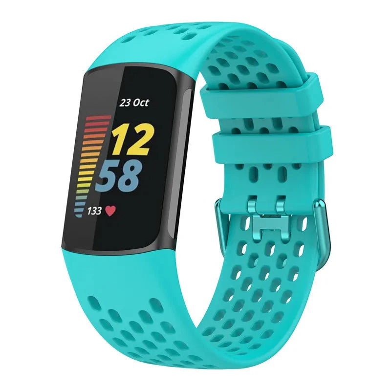 Breathable Soft Silicone Strap for Fitbit Charge 5 / 6 STRAPS