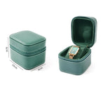 Single Watch Case - PU Leather Travel Box with Removable Cushion STRAPS