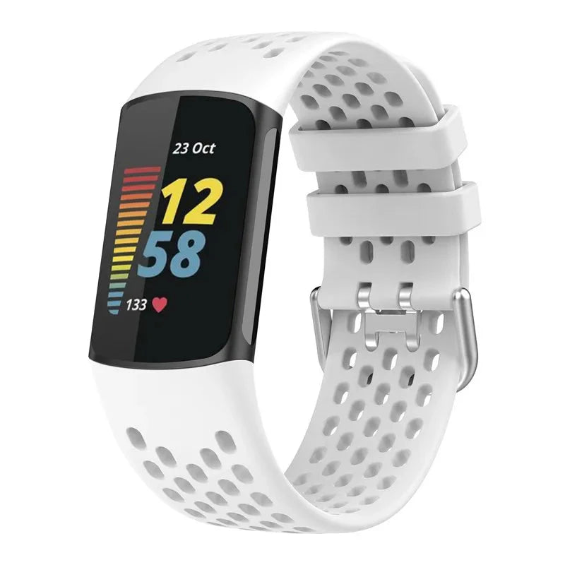Breathable Soft Silicone Strap for Fitbit Charge 5 / 6 STRAPS