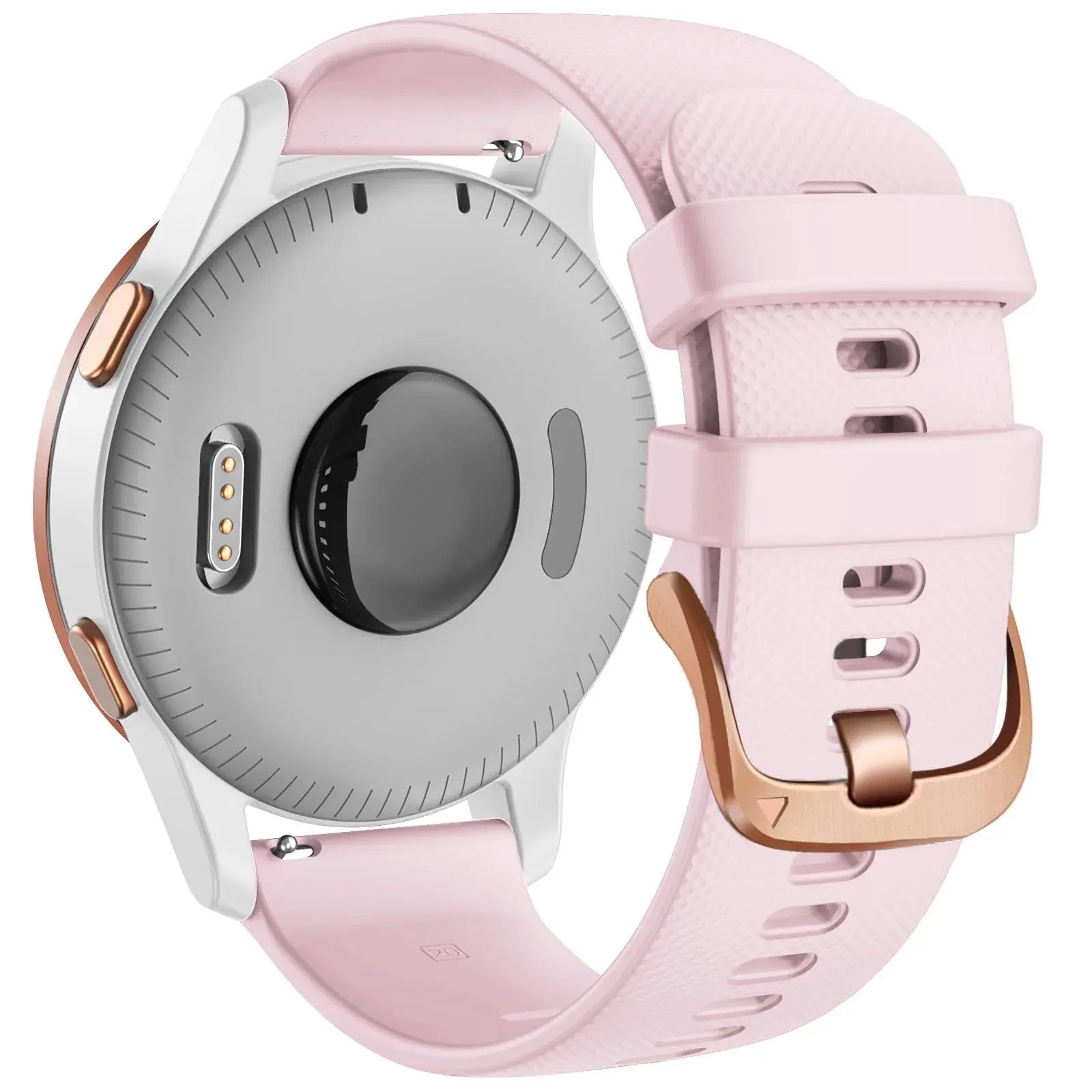 18mm & 20mm Silicone Strap for Garmin Venu Sq 2 Plus, Vivoactive 4S, Venu 3S, 2S – Wristband - STRAPS