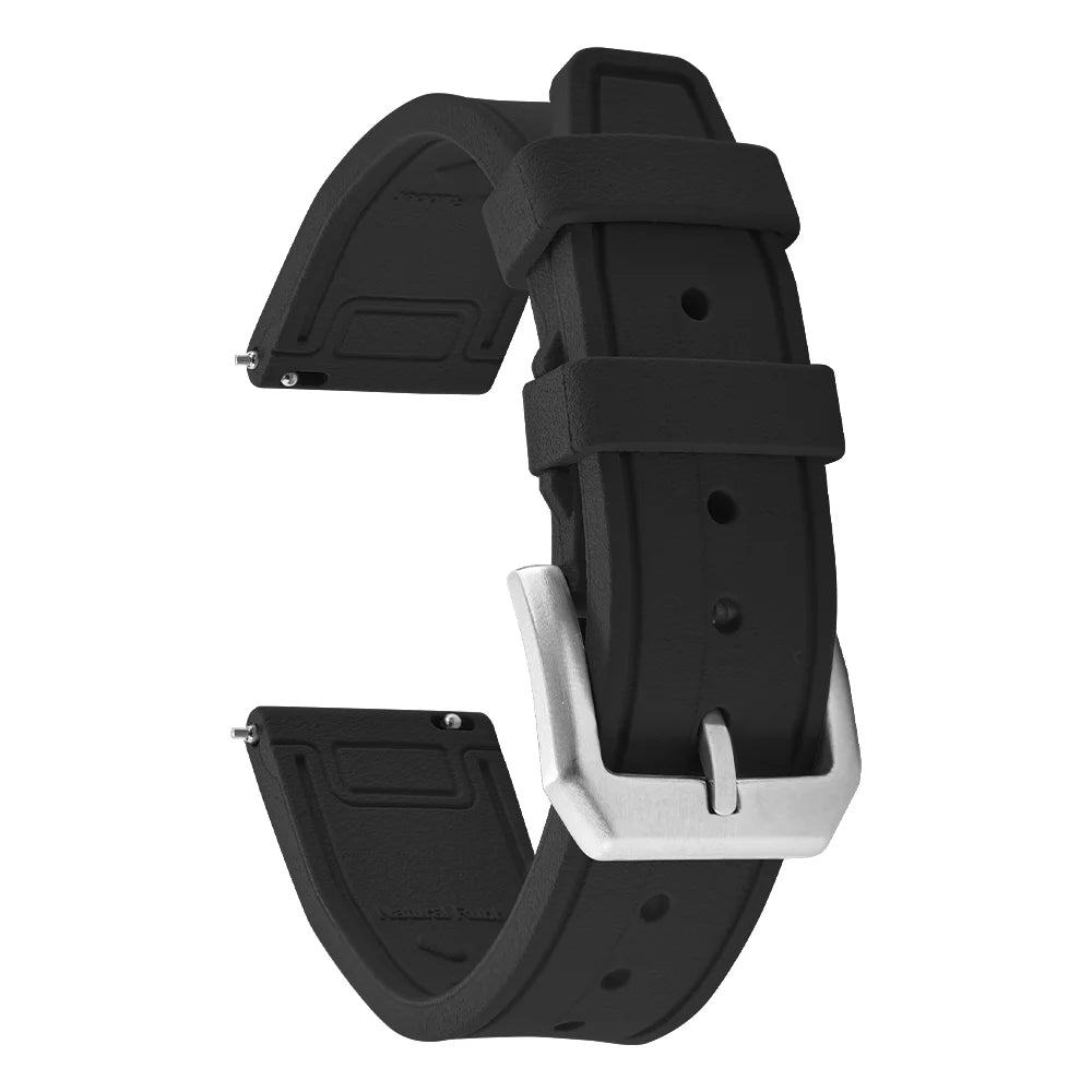 High-Quality FKM Fluororubber Dive Watch Band for Rolex, Samsung & Huawei