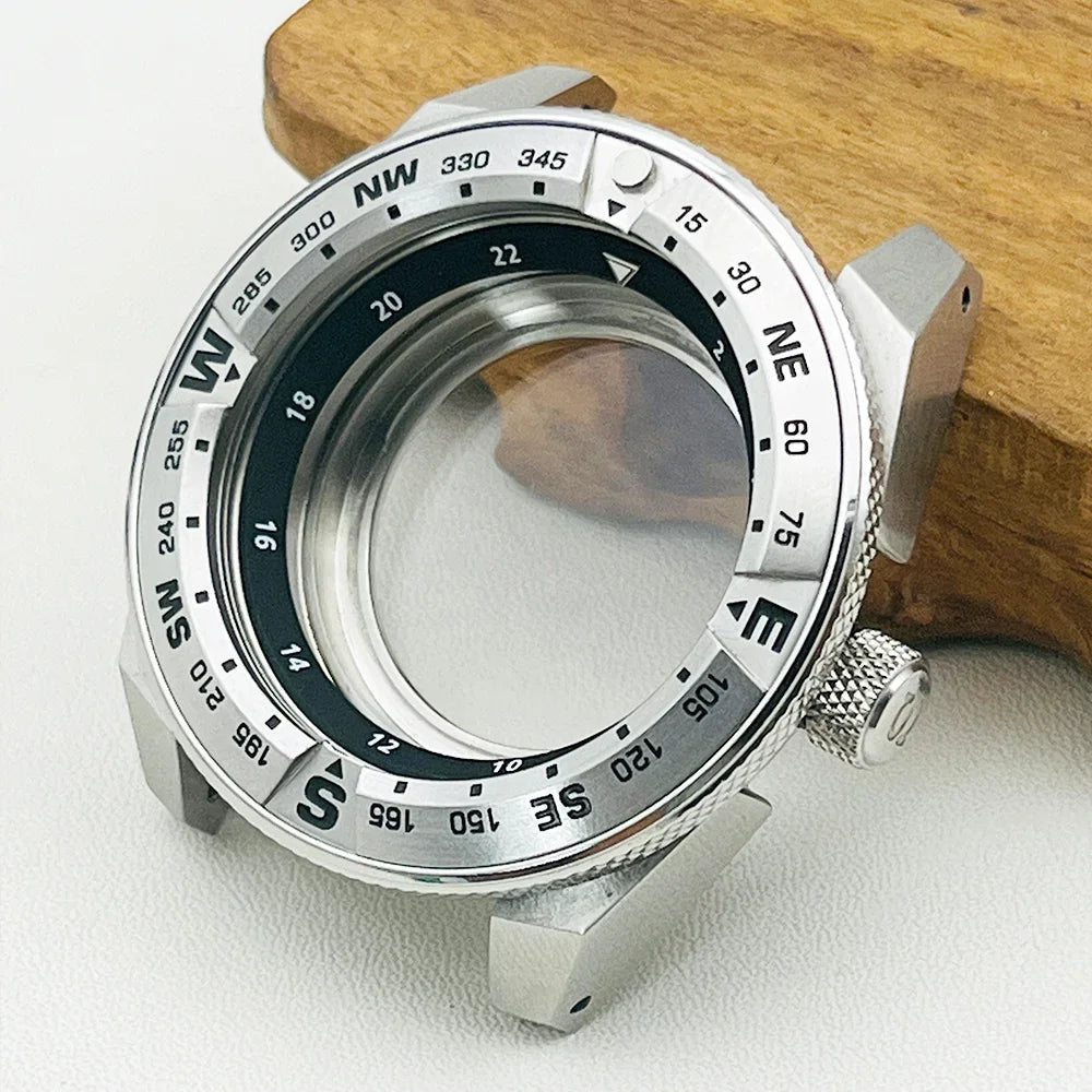 Samurai Watch Case for NH34, NH35, NH36, 7S26 | 44mm Stainless Steel with Sapphire Crystal & 22mm Lug STRAPS