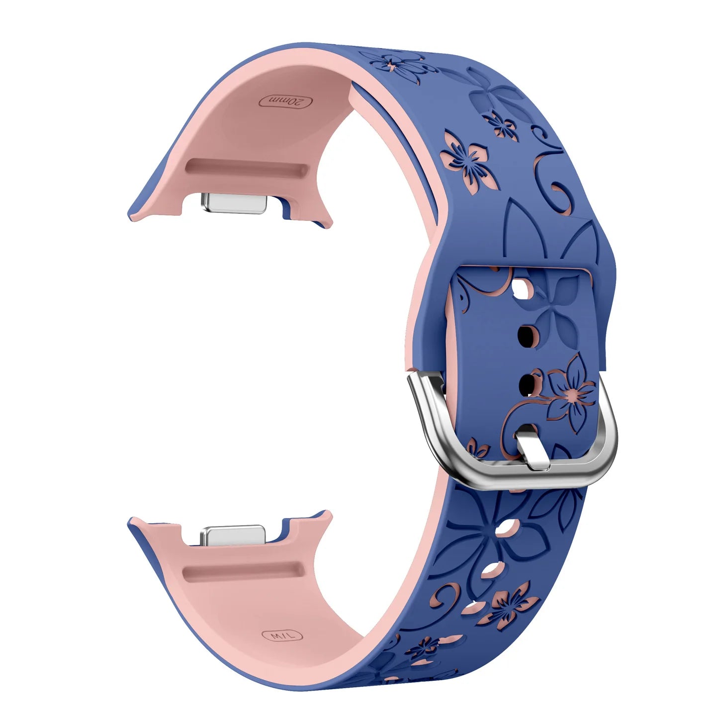 Engraved Silicone Band for Samsung Galaxy Watch 8 44mm 40mm & Galaxy Watch 8 Classic 46mm