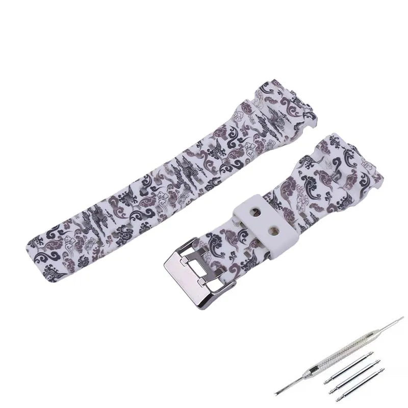Resin Strap for CASIO G-SHOCK GD-100 GA-100 GA-110 GA-120 GA-130 GA-140 GA-150 GA-700 GA-710 GAX-100 GLS-100 GLS-8900 STRAPS