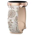 20mm Two-Tone Dandelion Silicone Strap for Samsung Galaxy Watch 4/5/6/7 STRAPS