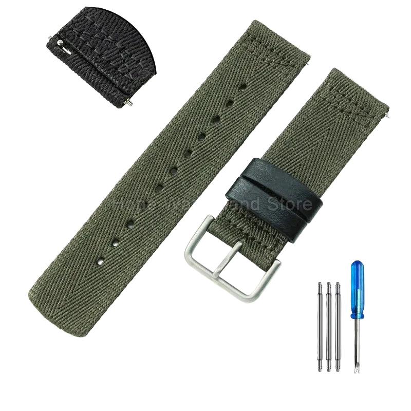 Air-Permeable Nylon Bracelet for Casio PRG-650YB, PRW-6600, GA-2000, & GA-2300 STRAPS