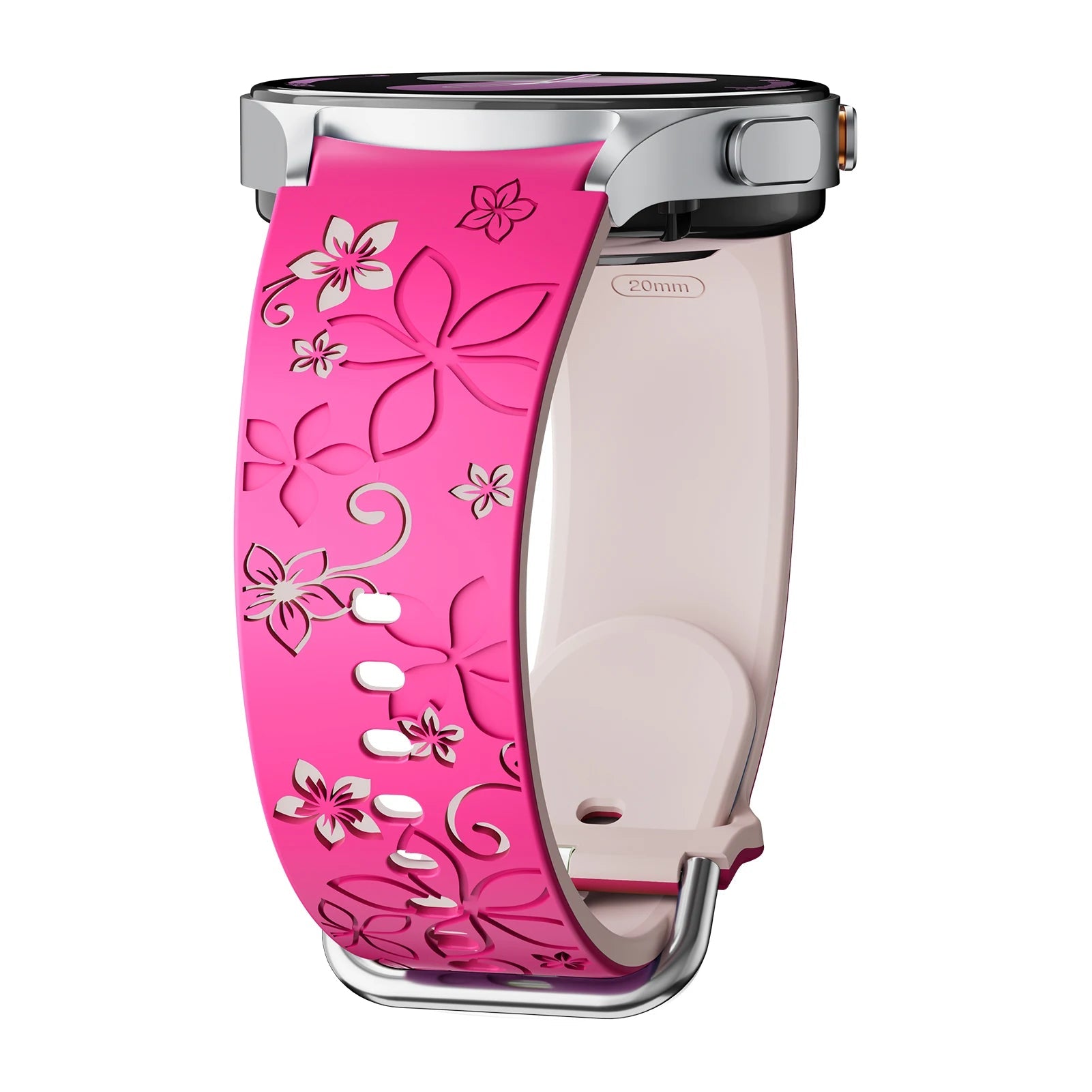 No-Gap Engraved Silicone Strap for Galaxy Watch 7, 5 Pro, 4/6 Classic STRAPS