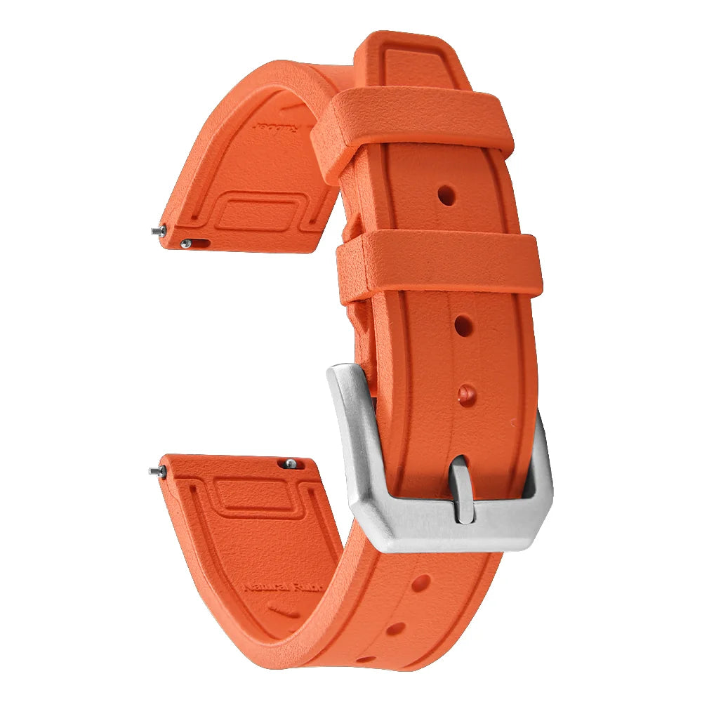 High-Quality FKM Fluororubber Dive Watch Band for Rolex, Samsung & Huawei