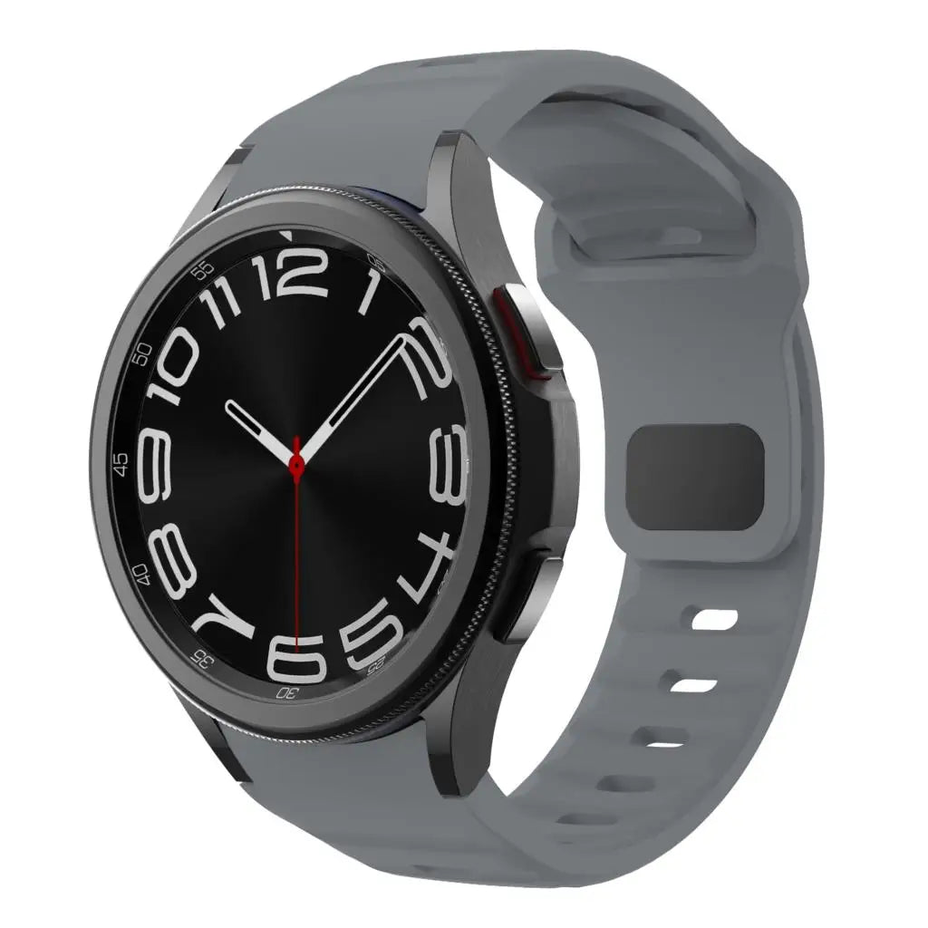 Silicone Strap for Samsung Galaxy Watch 6 Classic 47mm 43mm / 5 Pro 45mm / 4 46mm 42mm / 6 40mm 44mm
