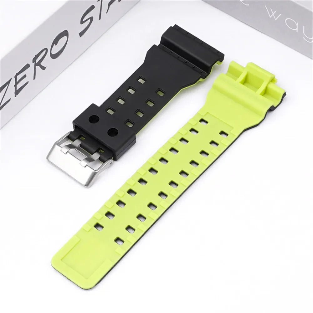 Silicone Strap for Casio G-Shock GA/GD/GLS Series – 16mm Resin Replacement Band STRAPS