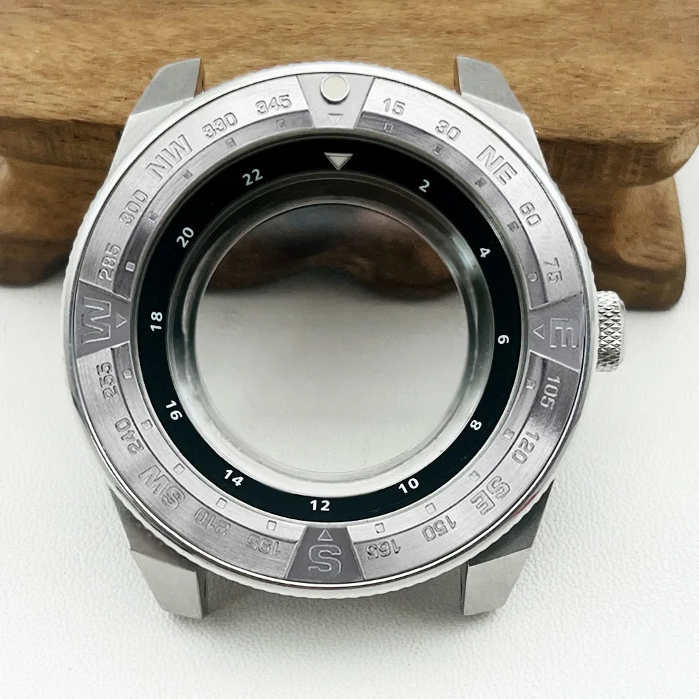Samurai Watch Case for NH34, NH35, NH36, 7S26 | 44mm Stainless Steel with Sapphire Crystal & 22mm Lug STRAPS