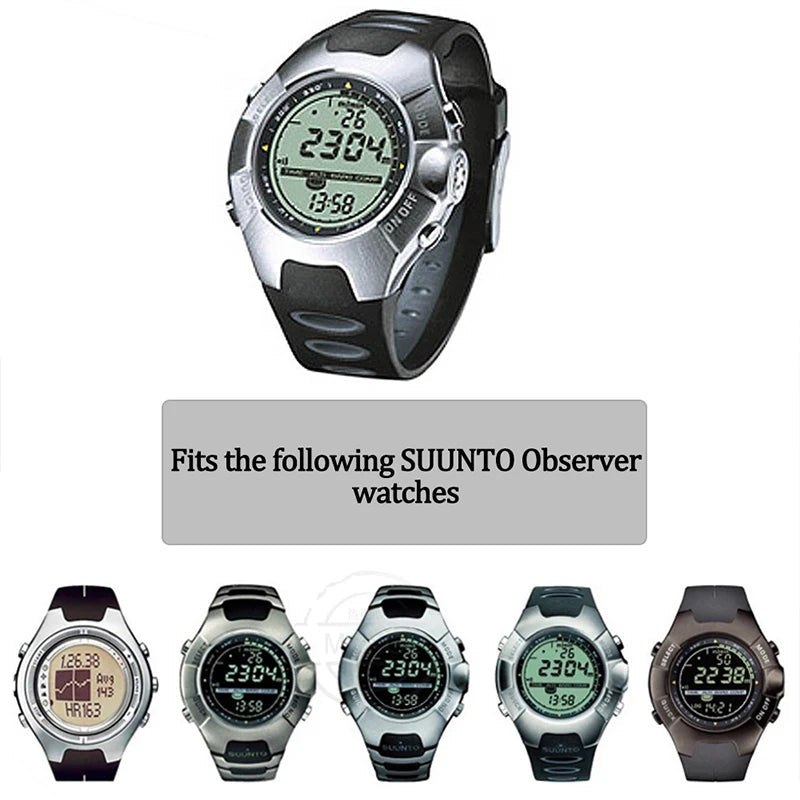 Rubber Watch Band for Suunto Observer X6 / DEC19 / P45 - Sports Strap STRAPS