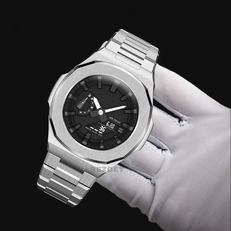 "Nautilus" Style Luxury Modification Kit for Casio G-Shock GA-2100 & GA-2110