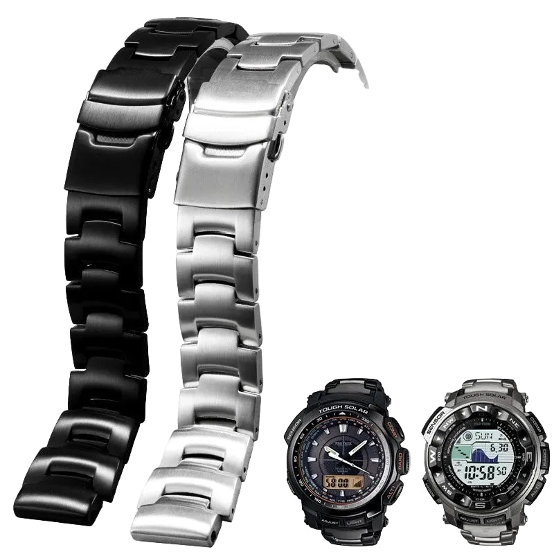Stainless Steel Strap for CASIO PRG-260 PRG-270 PRW-3500 PRW-2000 PRW-2500T PRW-5100YT PRW-2000T PRW-5000 PRW-5100 STRAPS