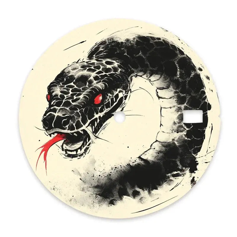 Seiko Mods NH35 DIY Custom New Year Snake Watch Dial - 28.5mm - STRAPS