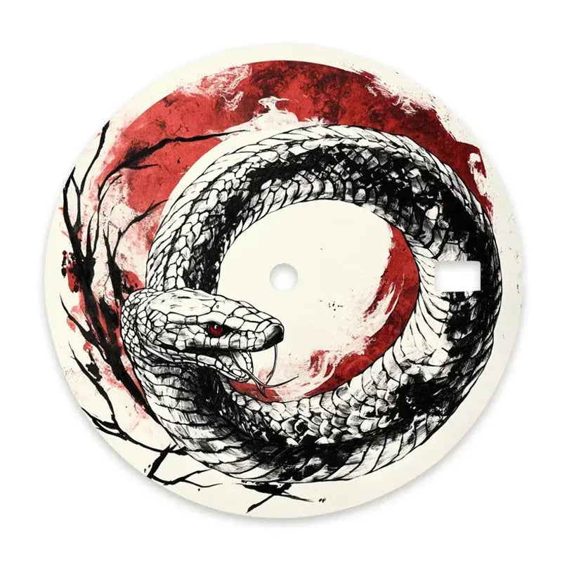 Seiko Mods NH35 DIY Custom New Year Snake Watch Dial - 28.5mm - STRAPS