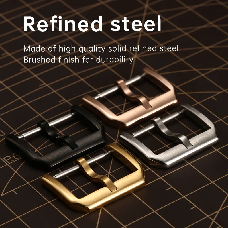 316L Stainless Steel Watch Buckle - 16mm-22mm Pin Claspbu STRAPS