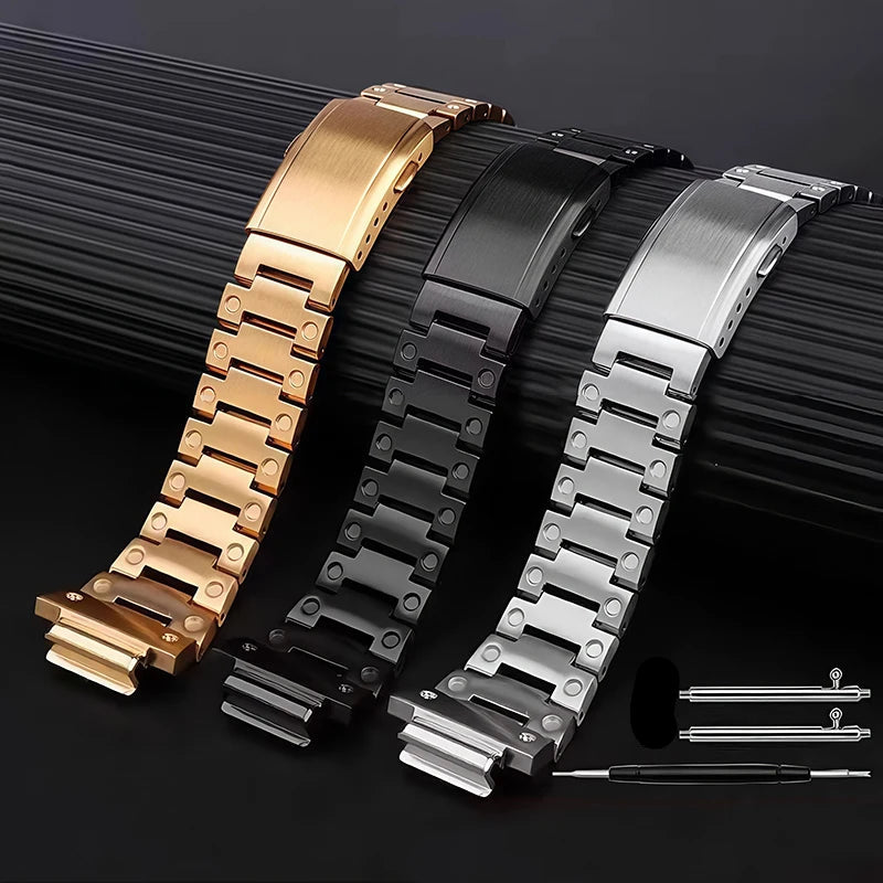 Modified Metal Case & Strap Kit for Casio G-Shock GA-2100 / GA-2110 / GA-B2100 STRAPS