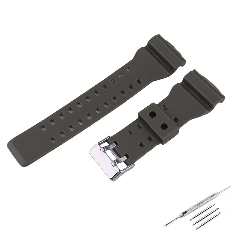 Resin Strap for CASIO G-SHOCK GD-100 GA-100 GA-110 GA-120 GA-140 GA-150 GA-700 GA-710 GAX-100 GLS-100 GLS-8900 STRAPS