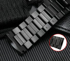 Diesel DZ4318 DZ4323 DZ4283 DZ4309 Solid Stainless Steel Watch Strap | 26mm Glossy Black Arc Interface Bracelet STRAPS