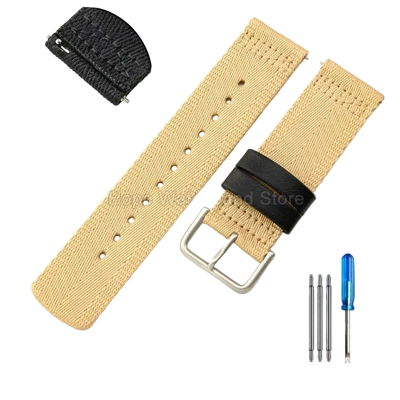 Air-Permeable Nylon Bracelet for Casio PRG-650YB, PRW-6600, GA-2000, & GA-2300 STRAPS
