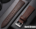 Quick Release Vintage Retro Genuine Leather Watch Band 18mm 20mm 22mm 19mm 21mm 24mm Crazy Horse Men Women Straps Watch Bracelet STRAPS