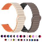 Silicone Magnetic Loop Strap 20mm/22mm for Samsung Galaxy, Huawei GT: Sleek, Secure, and Comfortable STRAPS