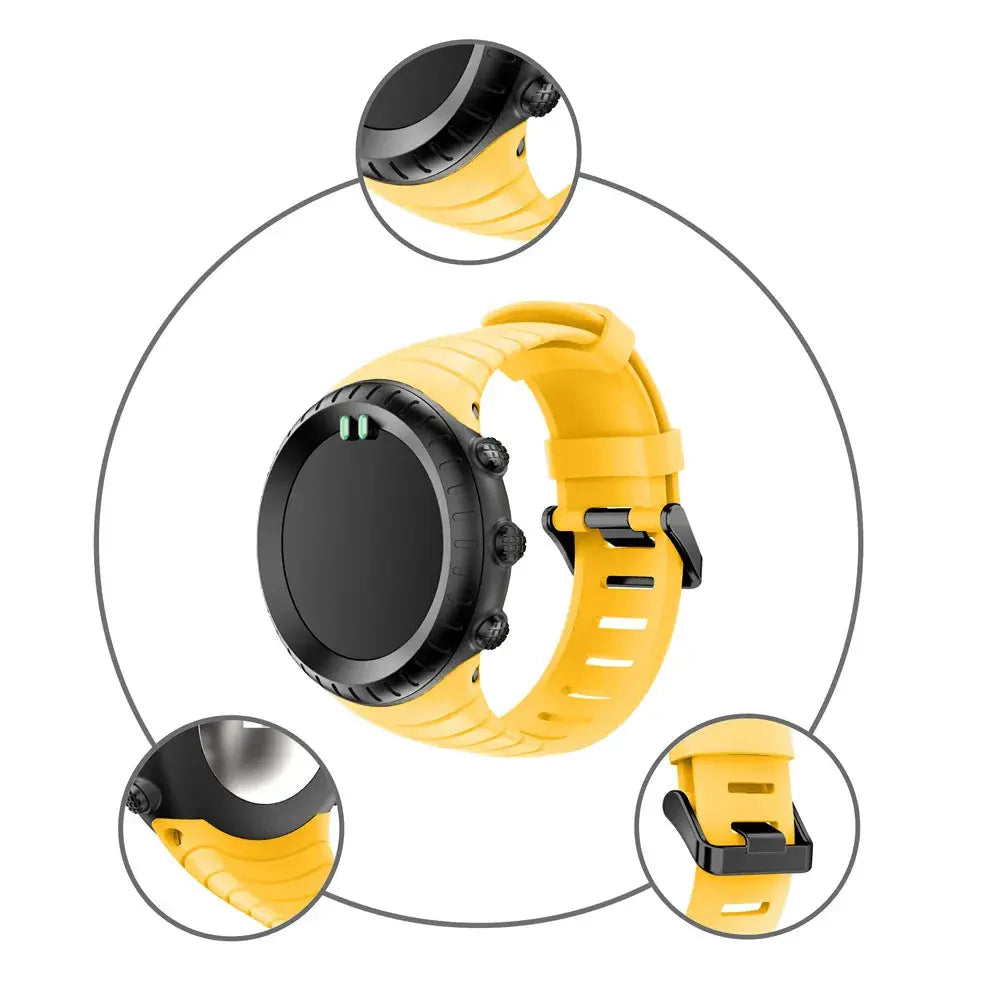 Silicone Replacement Watchband Strap for Suunto Core Smartwatch - STRAPS