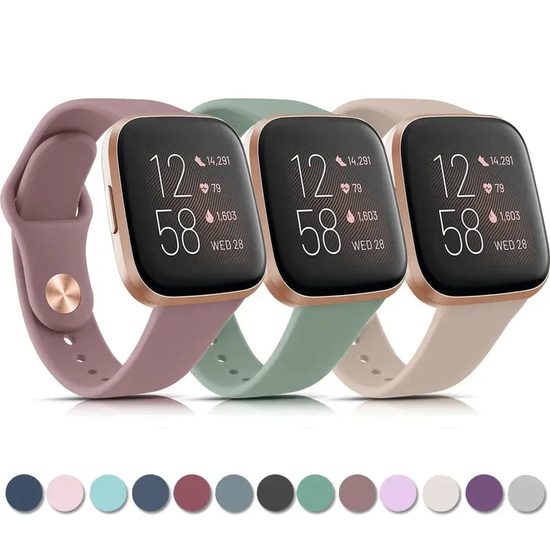 Silicone Sport Watch Band for Fitbit Versa & Sense Series – Comfortable & Durable Strap - STRAPS