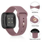 Silicone Sport Watch Band for Fitbit Versa & Sense Series – Comfortable & Durable Strap - STRAPS