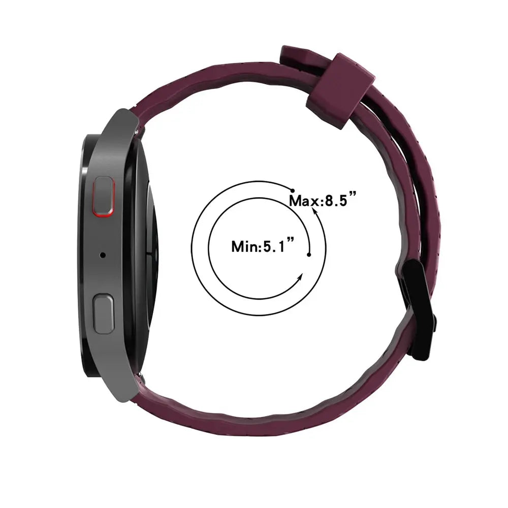 Silicone Strap (20mm/22mm) for Samsung Galaxy, Huawei GT, Garmin, Amazfit: Versatile and Durable STRAPS