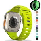 Silicone Strap for Apple Watch Band Ultra 2, Series 10-1, SE, 49/46/45/44/42/41/40/38mm - STRAPS