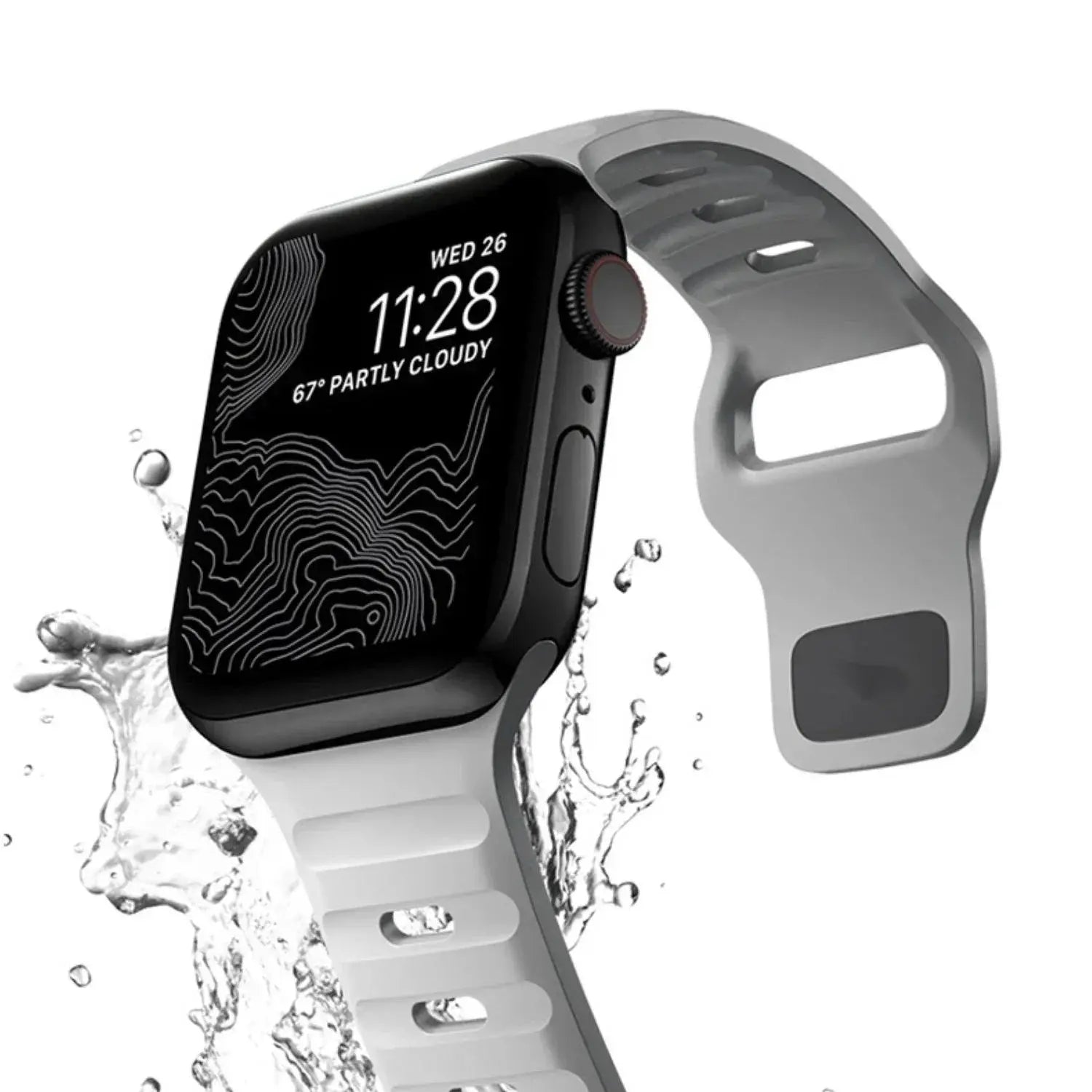 Silicone Strap for Apple Watch Band Ultra 2, Series 10-1, SE, 49/46/45/44/42/41/40/38mm STRAPS
