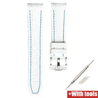 Silicone Strap for Swatch X Omega Moonswatch Stainless Steel Buckle 20mm 22mm Waterproof Band - STRAPS